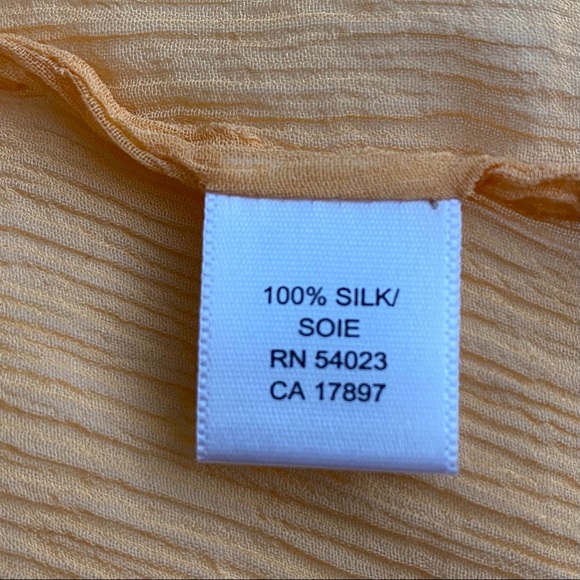 SOLD!!! Light Gold Silk Blouse - Picture 3 of 3